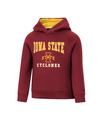 Toddler Boys and Girls Colosseum Cardinal Iowa State Cyclones Chimney Sweep Raglan Pullover Hoodie