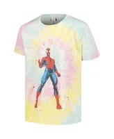 Big Boys and Girls Mad Engine Spider-Man Tie-Dye Graphic T-shirt