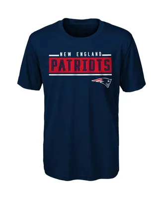 Big Boys Navy New England Patriots Amped Up T-shirt