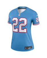 Women's Nike Derrick Henry Light Blue Tennessee Titans Oilers Throwback Legend Jersey