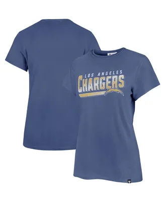 Women's '47 Brand Powder Blue Distressed Los Angeles Chargers Pep Up Frankie T-shirt