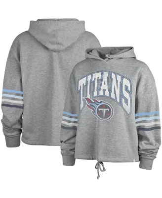 Women's '47 Brand Heather Gray Distressed Tennessee Titans Upland Bennett Pullover Hoodie