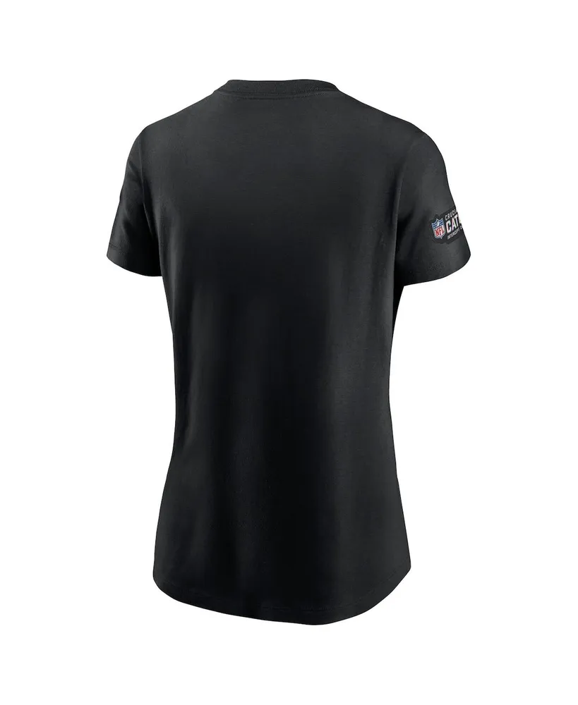 Women's Nike Black Washington Commanders 2023 Nfl Crucial Catch Sideline Tri-Blend T-shirt