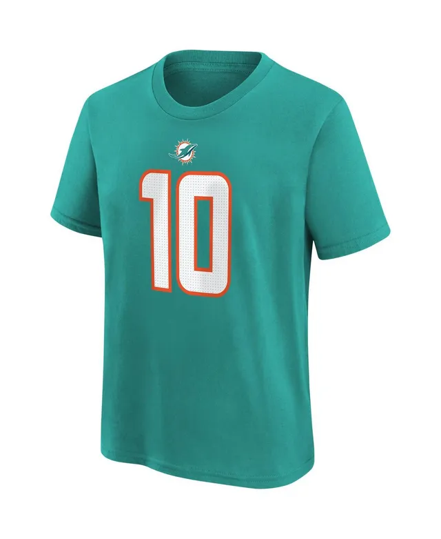Men's Majestic Threads Tyreek Hill Black Miami Dolphins Oversized Player  Image T-Shirt