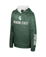 Big Boys Colosseum Green Michigan State Spartans High Voltage Pullover Hoodie