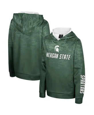 Big Boys Colosseum Green Michigan State Spartans High Voltage Pullover Hoodie