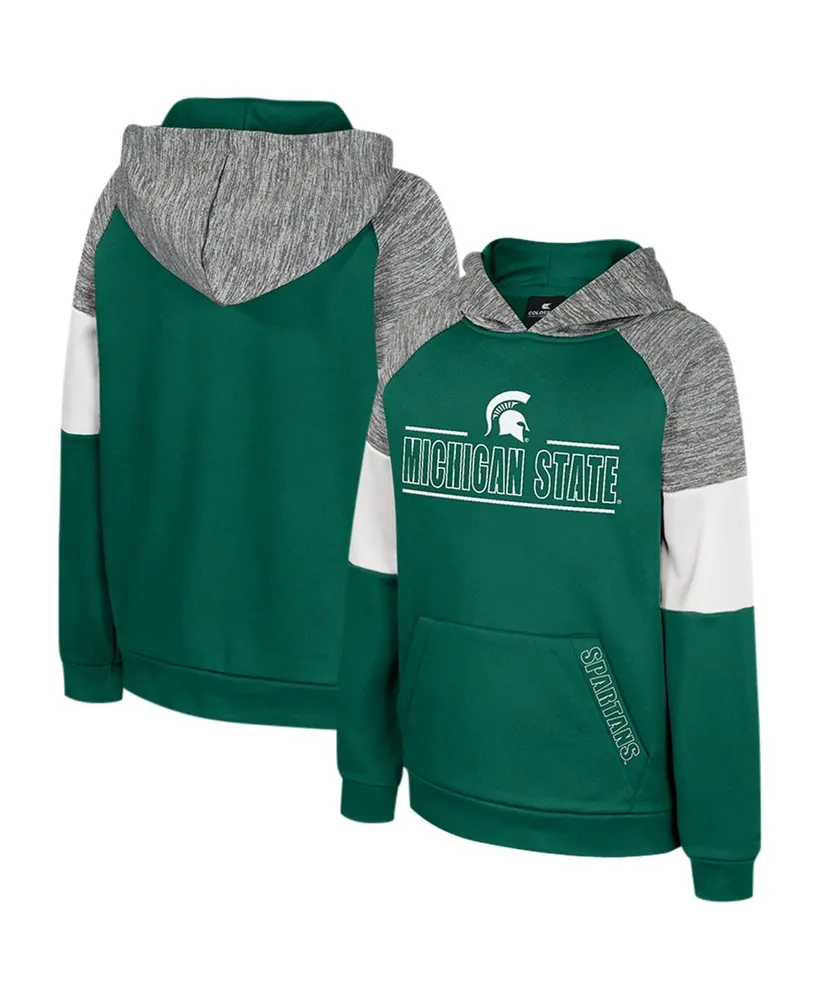 Lids Michigan State Spartans Colosseum Women's Team Oversized Pullover  Sweatshirt - Heathered Green