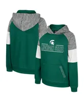 Big Boys Colosseum Green Michigan State Spartans Live Hardcore Raglan Pullover Hoodie