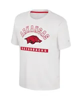 Big Boys Colosseum White Arkansas Razorbacks Jones T-shirt