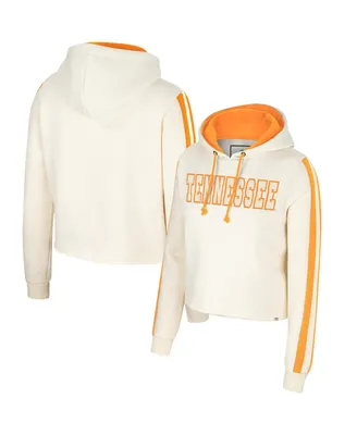Women's Colosseum Cream Tennessee Volunteers Perfect Date Cropped Pullover Hoodie
