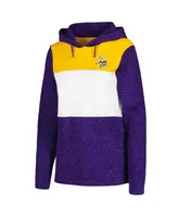 Women's Antigua Purple Minnesota Vikings Wicket Pullover Hoodie