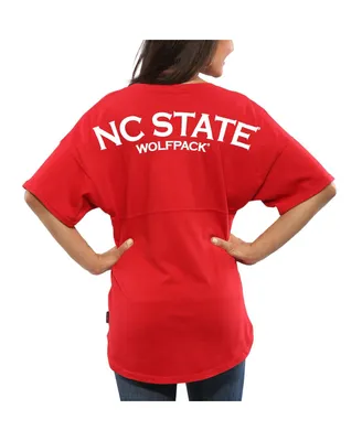 Women's Red Nc State Wolfpack Spirit Jersey Oversized T-shirt
