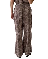 Adrienne Landau Women's Printed High-Rise Pants