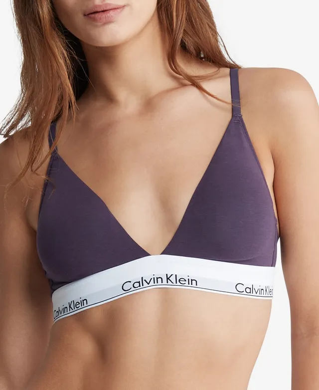 Calvin Klein Sz 36C Liquid Touch Lightly Lined Scoop Neck Bralette Bra  QF5681