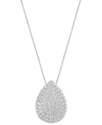 Effy Diamond Pave Teardrop 18" Pendant Necklace (2-7/8 ct. t.w.) in 14k White Gold