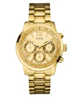 Guess Women's Multi-Function Gold-Tone Stainless Steel Watch 42mm