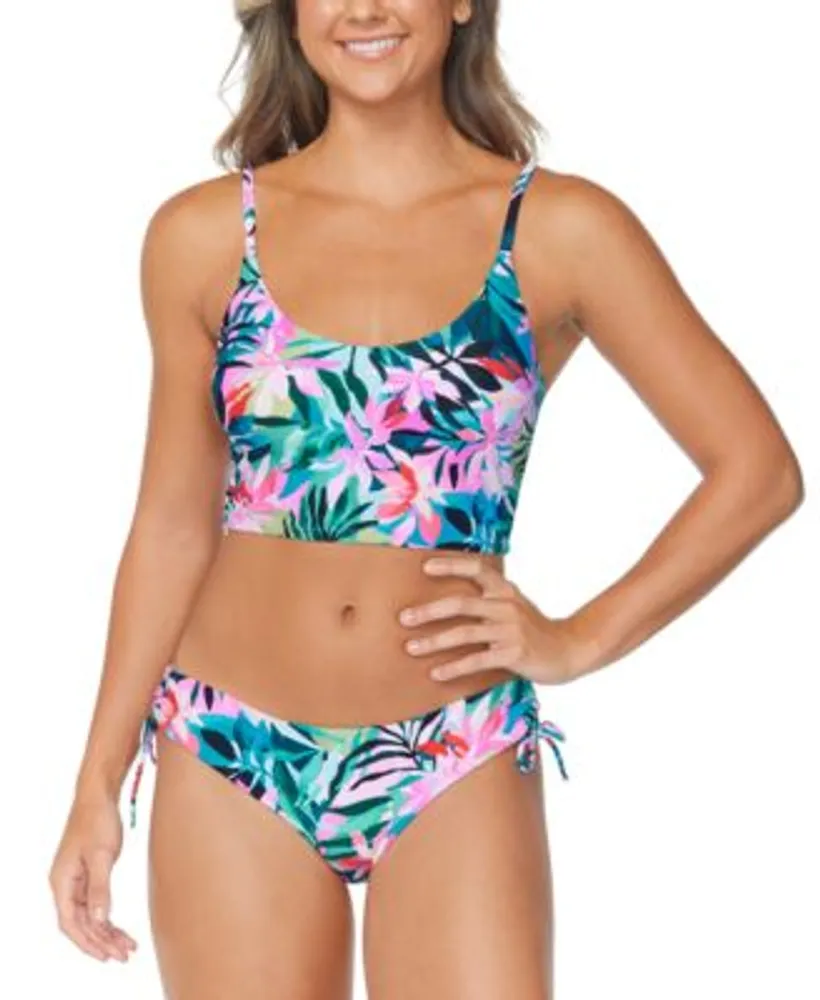 High Neck Tankini Set in Sunkissed Summer, Bikini