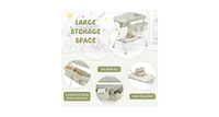 Baby Diaper Changing Table with Water Basin Wheel