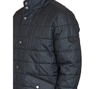 Sam Edelman Men's Box-Quilted Stand-Collar Puffer Jacket