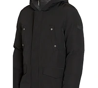 Sam Edelman Men's Three-Quarter Hooded Parka Coat