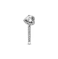 Pandora Cubic Zirconia Timeless Elevated Heart Ring