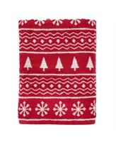 Skl Home Fair Isle Jacquard Cotton Bath Towel, 27" x 50"