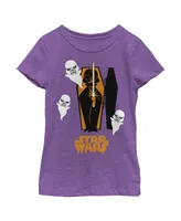 Girl's Star Wars: A New Hope Halloween Darth Vader Coffin Child T-Shirt