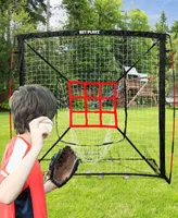 Net Playz Baseball Net, Kids Practice Net, Hitting Pitching Training Aids, Portable, 5' x 5'