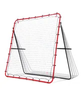 Net Playz Soccer Rebounder, Soccer Gifts, Kids Teens Football Games, Kick back Practice Net for Skill Training, 5' x 5'