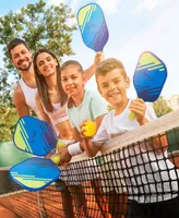 Net Playz Pickleball Paddles Pickleball Set, Usapa Approved 2 Child Size 2 Adult Size, Family Set for Kids, Parent Child Adult - Junior