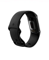 Fitbit Unisex Charge 6 Silicone Fitness Tracker Watch 36mm