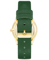 Nine West Women's Quartz Green Faux Leather Band Watch, 36mm