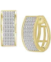 Diamond Baguette Hoop Earrings (1/2 ct. t.w.) in 10k Gold