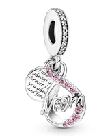 Pandora Cubic Zirconia Mom Infinity Pave Double Dangle Charm