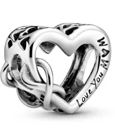 Pandora Sterling Silver Love You Mum Infinity Heart Charm