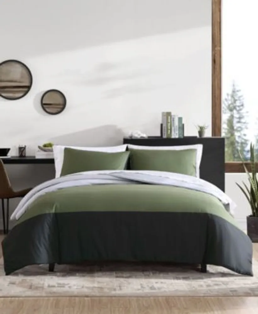 Eddie Bauer Skyline Stripe Reversible Duvet Cover Sets