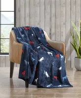 Eddie Bauer Buddy The Dog Ultra Soft Plush Fleece Throw, 70 x 50