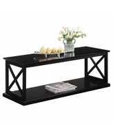 Convenience Concepts 47" Medium-Density Fiberboard Coventry Coffee Table with Shelf