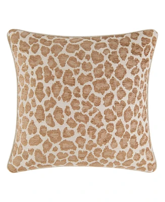 Rose Tree Haylie Leopard Woven Decorative Pillow, 20" x 20"