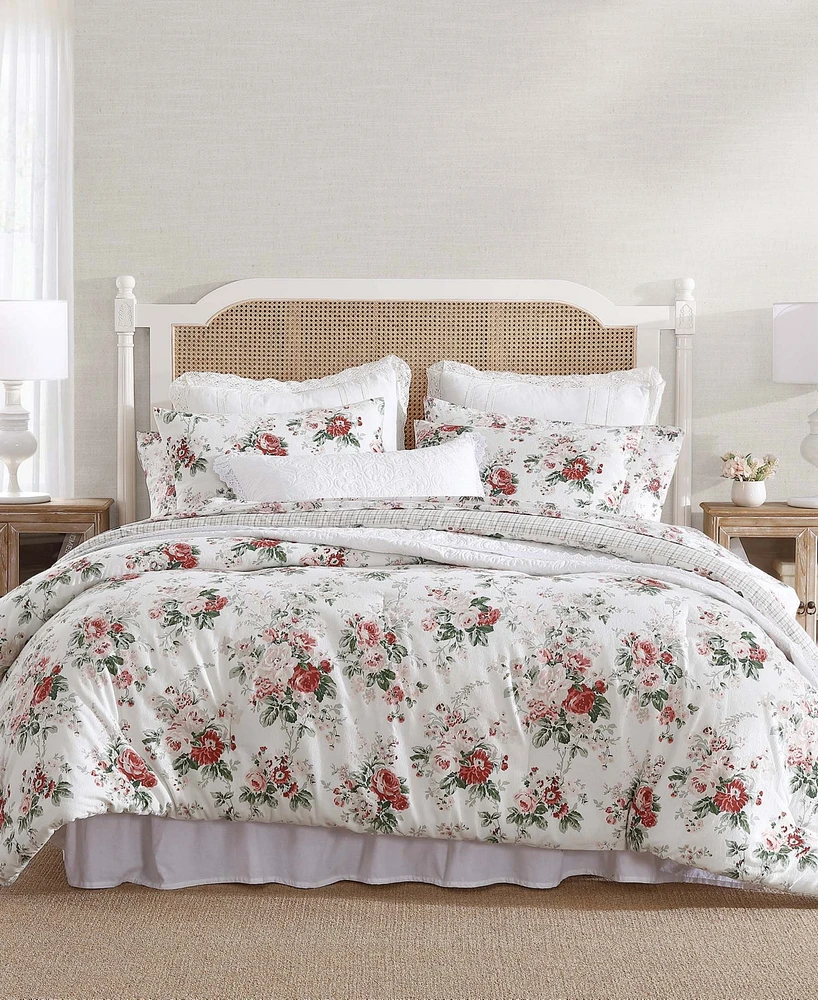 Laura Ashley Ashfield Flannel -Piece Comforter Set