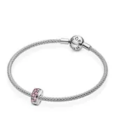 Pandora Cubic Zirconia Pink Pave Fixed Clip Charm