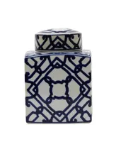 Decorative Ceramic Ginger Jar with Lid