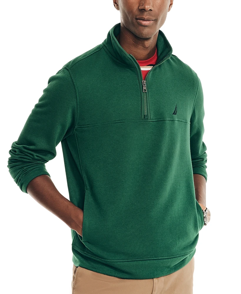 Nautica Men's J-Class Classic-Fit Quarter Zip Fleece Sweatshirt