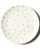 Coton Colors Gold-Tone Star Salad Plate Set of 4, Service for 4