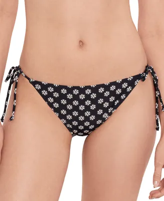 Salt + Cove Juniors' Side-Tie Daisy-Print Bikini Bottoms , Created for Macy's