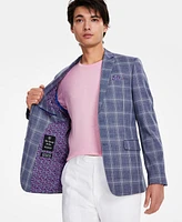 Nick Graham Men's Slim-Fit Stretch Patterned Sport Coats