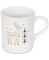 Le Creuset Noel Collection 14-Oz. Stoneware Reindeer Coffee Mug