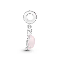 Pandora Manmade Crystals Murano Glass Pink Sea Turtle Dangle Charm