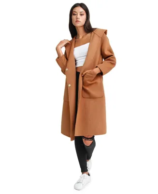 Belle & Bloom Women's Walk This Way Wool Blend Over d Coat