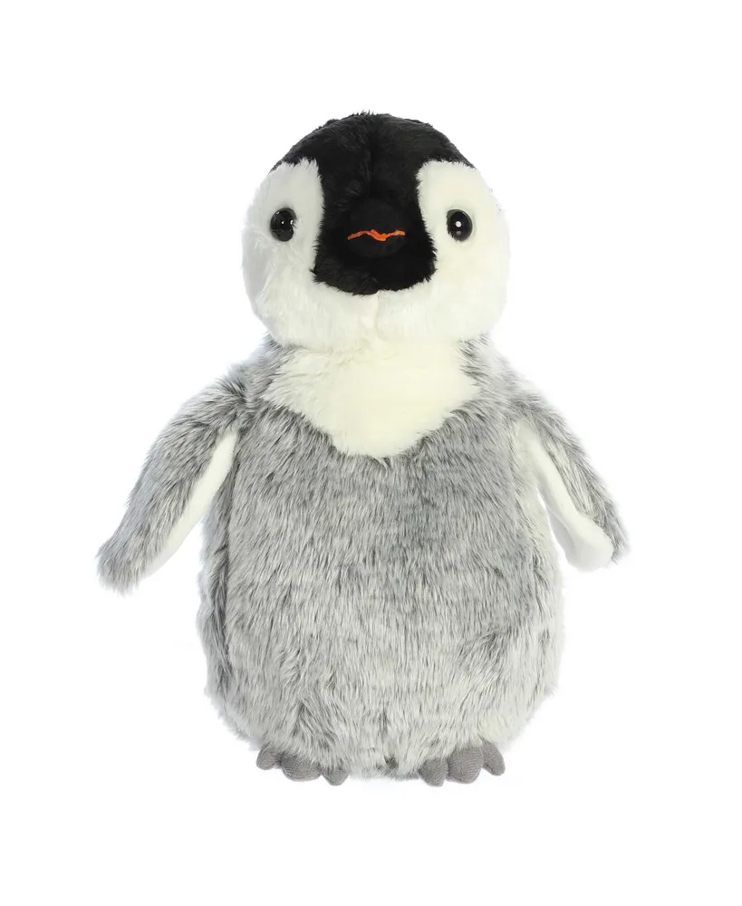 Aurora Medium Penny Penguin Flopsie Adorable Plush Toy Gray 12